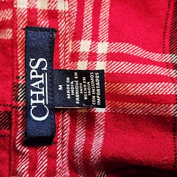 Chaps Flannel Zip Up Shirt - Picture 6 of 7